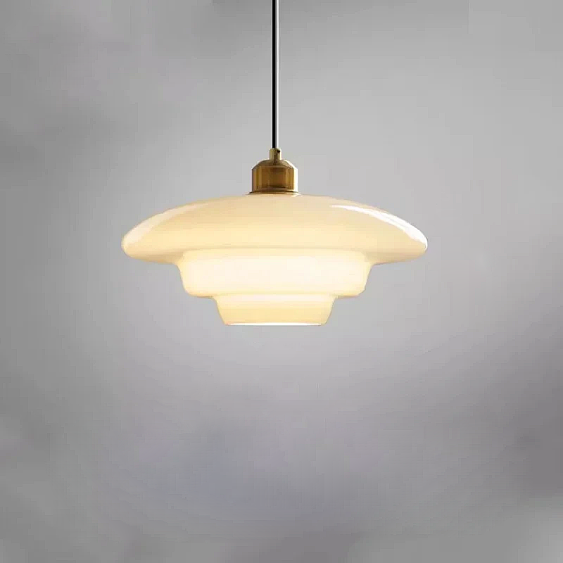 Stylish Scandinavian Milk Glass LED Pendant Lamp