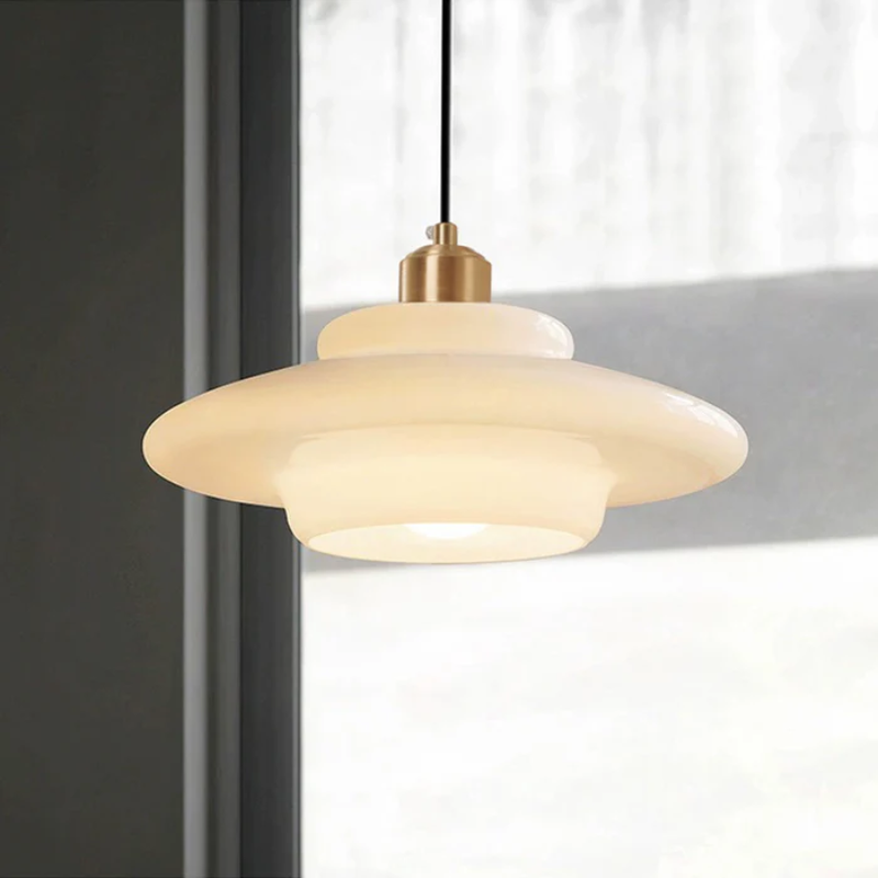 Stylish Scandinavian Milk Glass LED Pendant Lamp