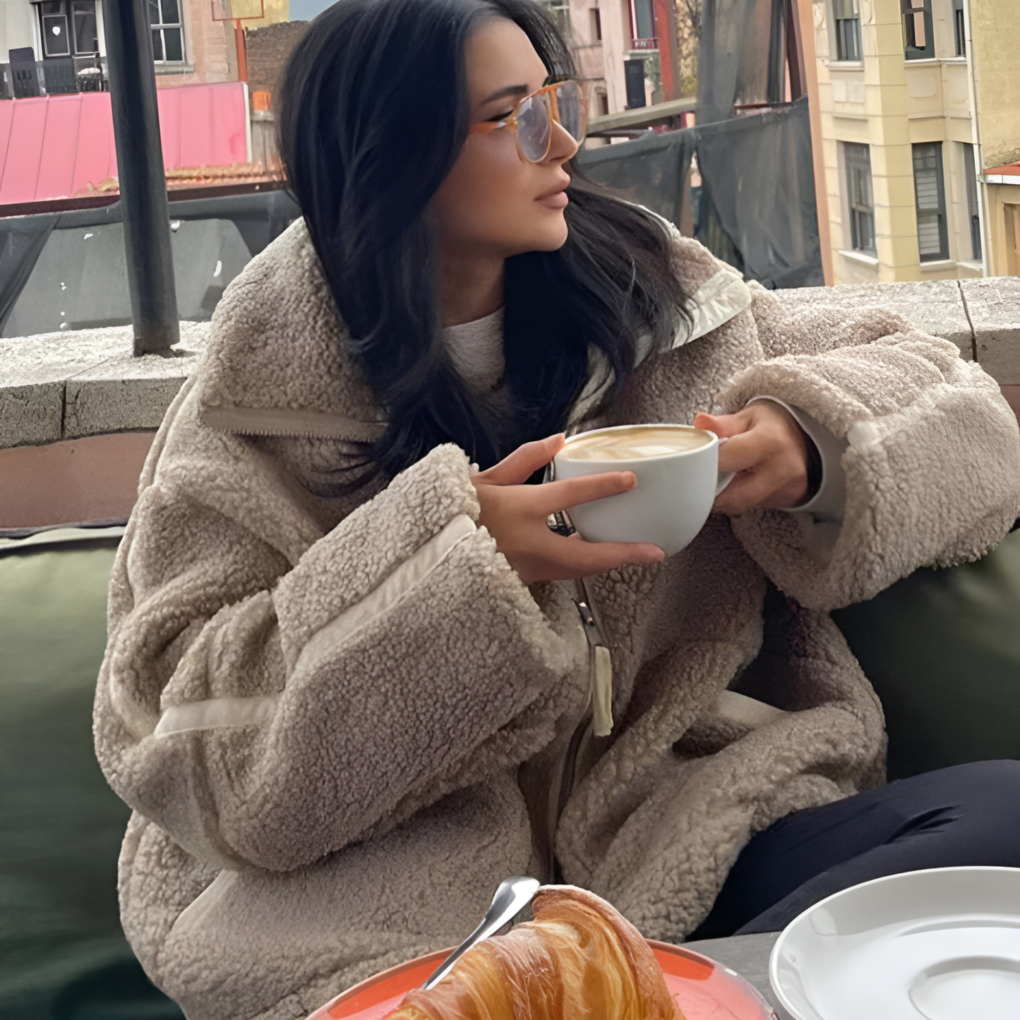 Chic Teddy Fleece Jacket for Women