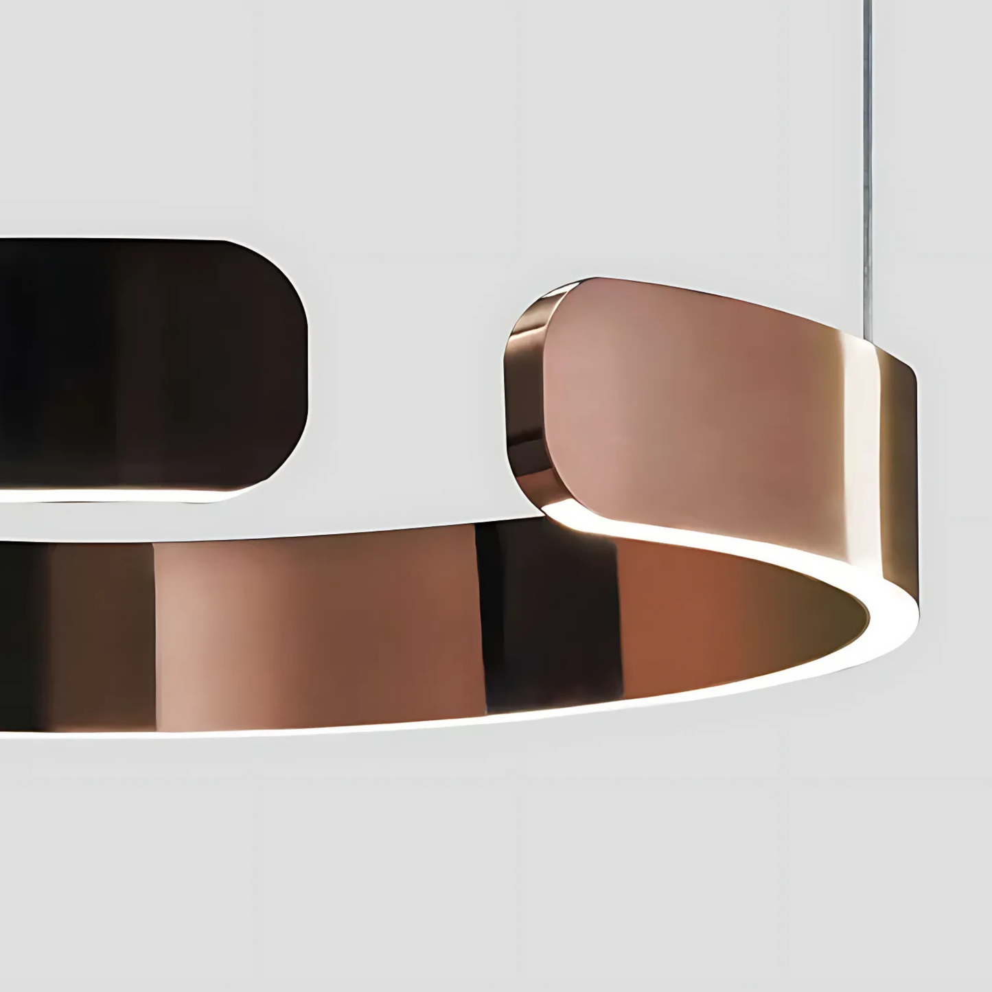 Chic Contemporary Halo Pendant Light