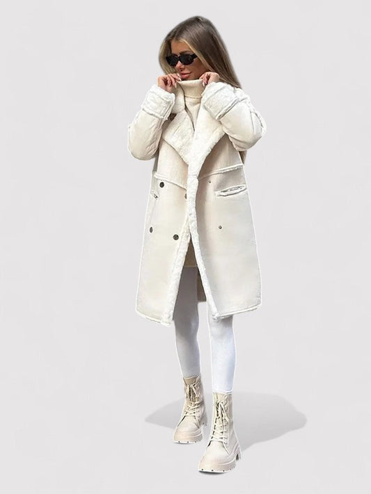Chic Women's Warm Wool Blend Coat