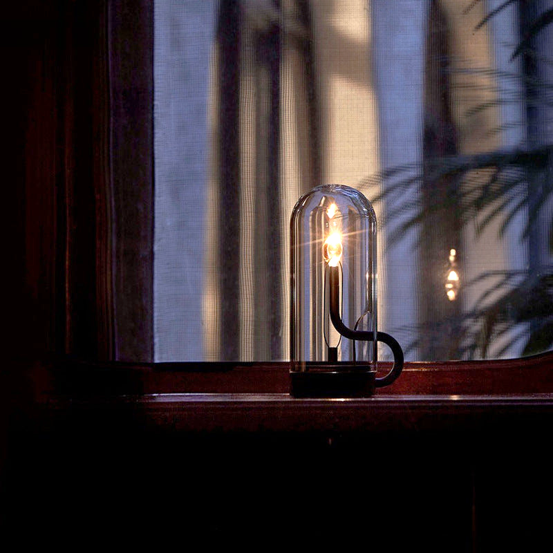 Stylish Rechargeable Lamp with Elegant Flame Design