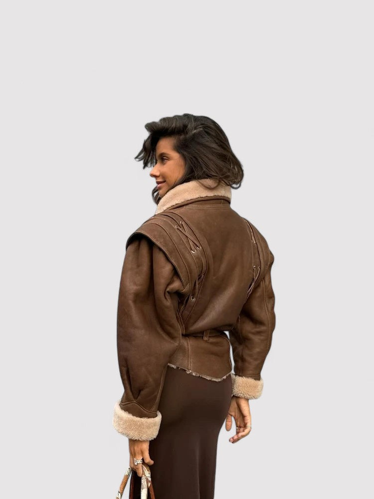 Chic Heritage Women's Autumn Jacket - Timeless Elegance for the Season