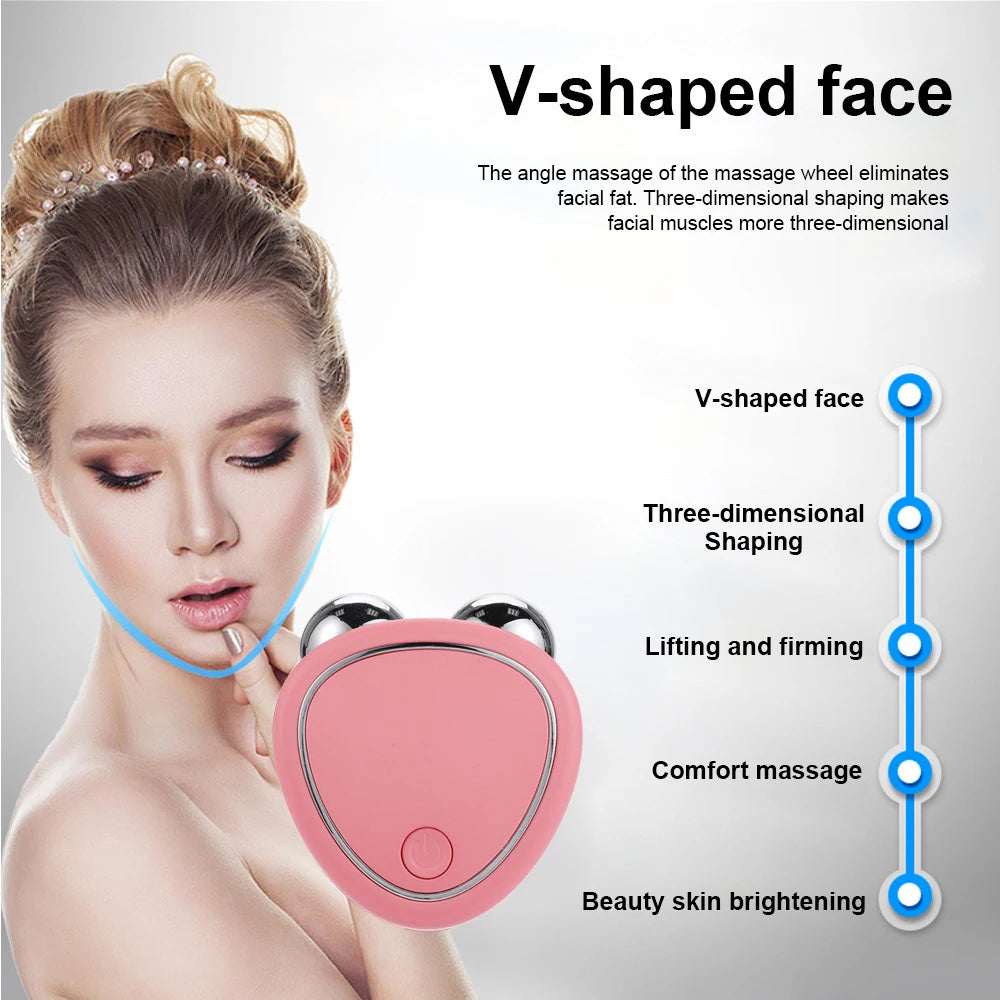 Face Lifting Machine Facial Massager Microcurrent Roller Skin Tightening Beauty Anti Wrinkle