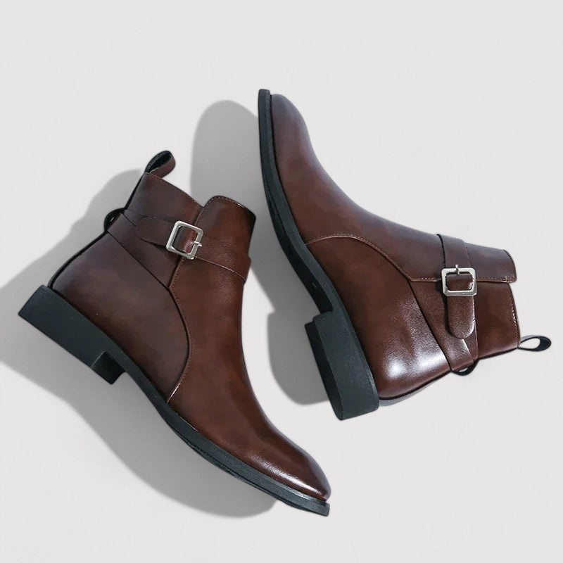 Sergio Men's Premium Genuine Leather Chelsea Boots - Timeless Elegance