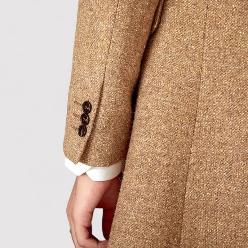 Stylish Men's Double-Breasted Wool Winter Coat