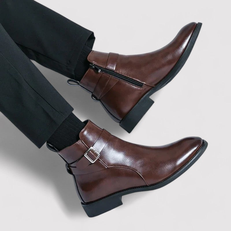 Sergio Men's Premium Genuine Leather Chelsea Boots - Timeless Elegance