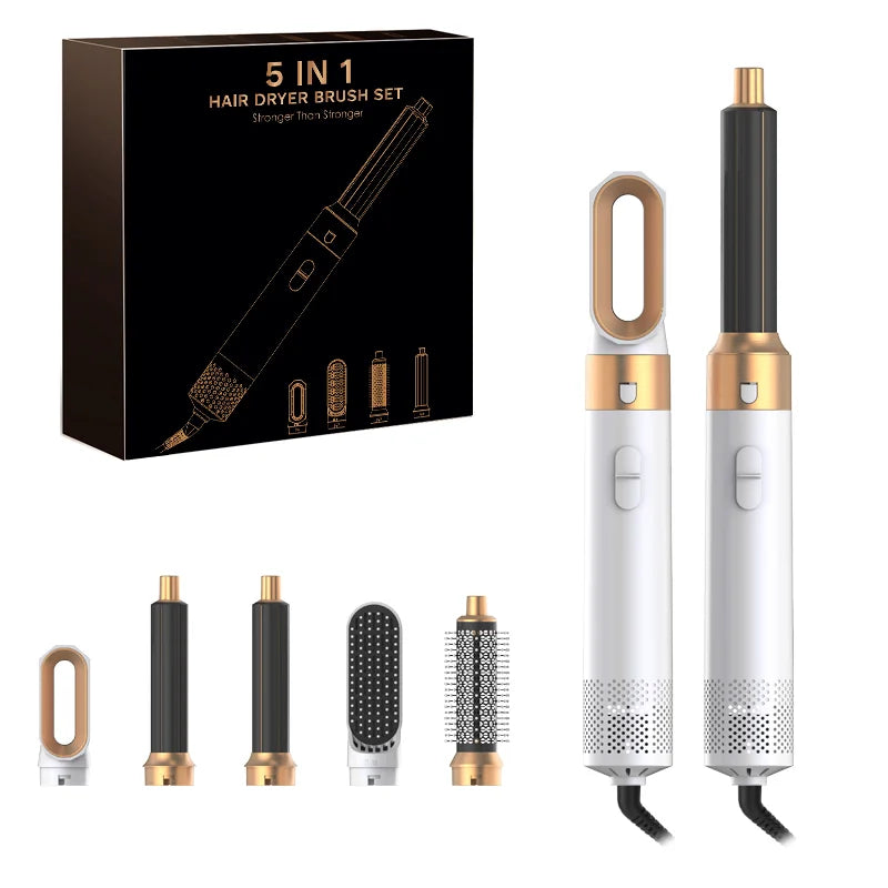 New 5-in-1 Hair Dryer Hot Comb Set