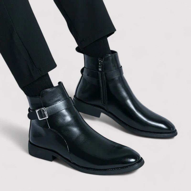 Sergio Men's Premium Genuine Leather Chelsea Boots - Timeless Elegance