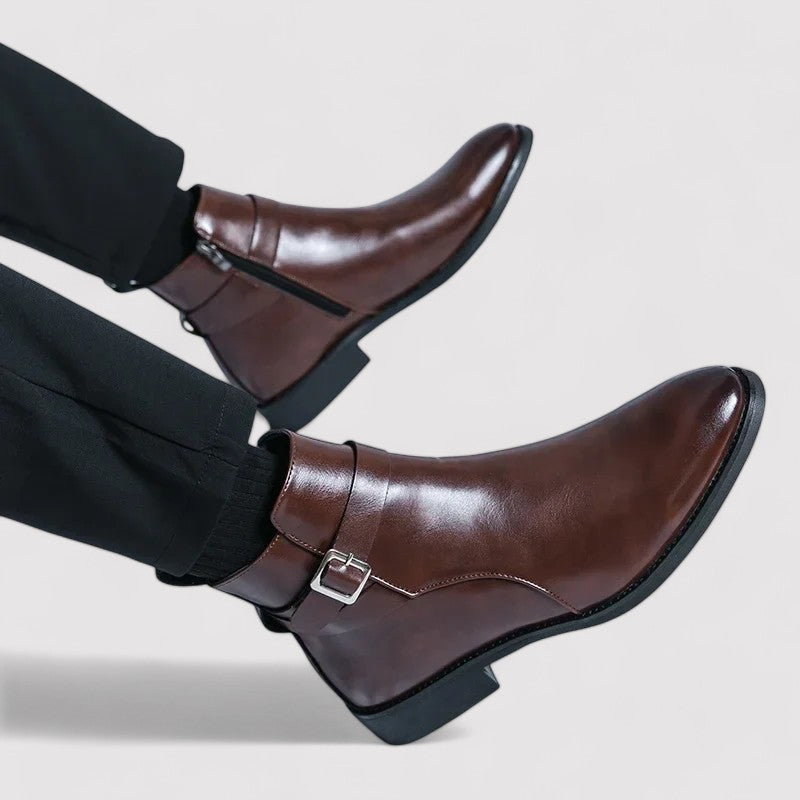 Sergio Men's Premium Genuine Leather Chelsea Boots - Timeless Elegance