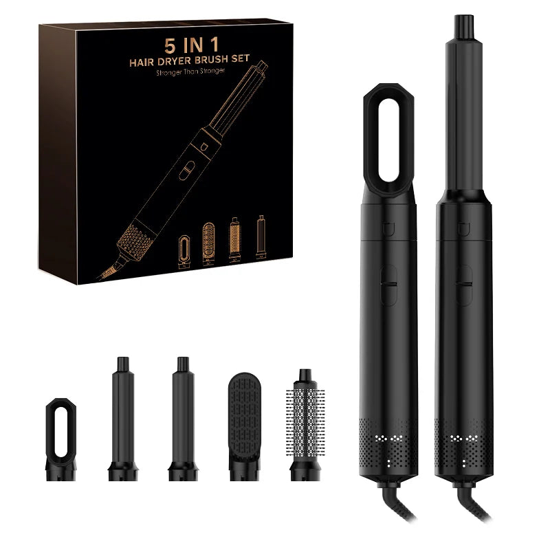 New 5-in-1 Hair Dryer Hot Comb Set