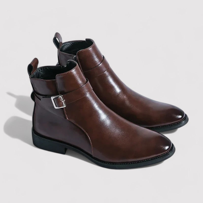 Sergio Men's Premium Genuine Leather Chelsea Boots - Timeless Elegance