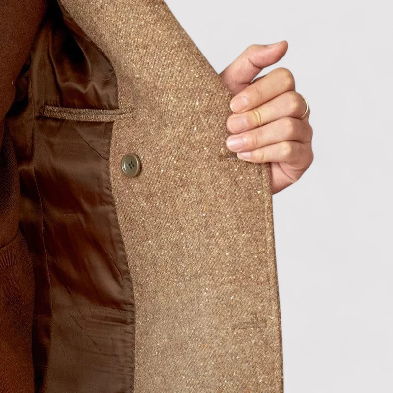 Stylish Men's Double-Breasted Wool Winter Coat