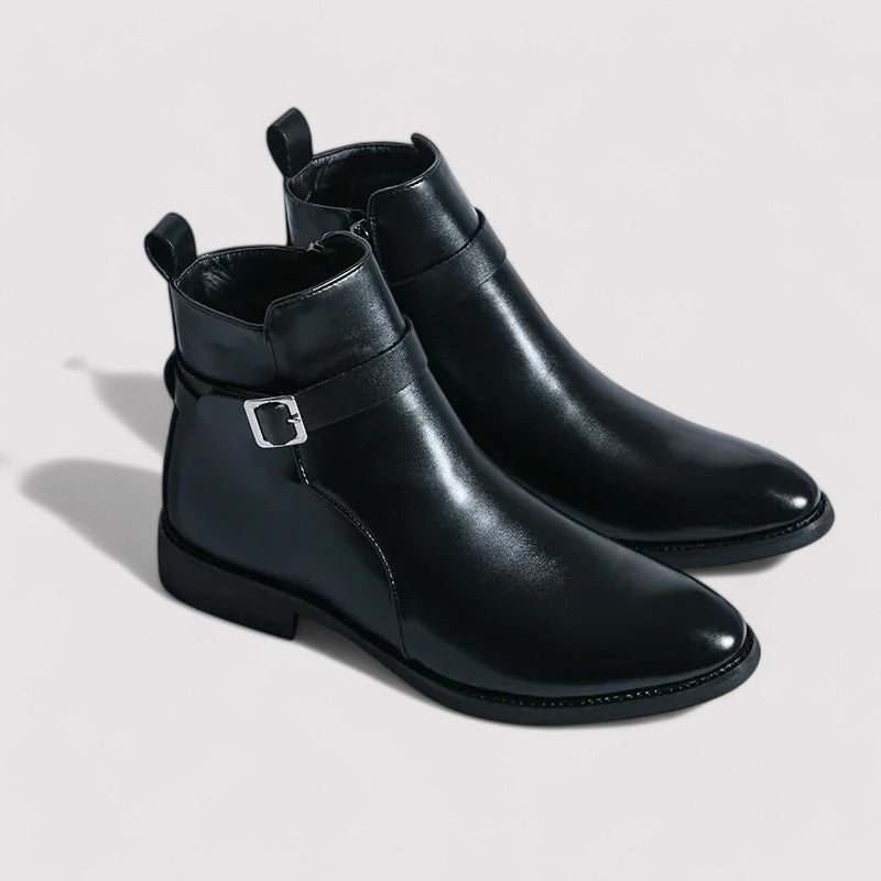 Sergio Men's Premium Genuine Leather Chelsea Boots - Timeless Elegance