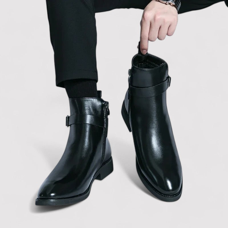 Sergio Men's Premium Genuine Leather Chelsea Boots - Timeless Elegance