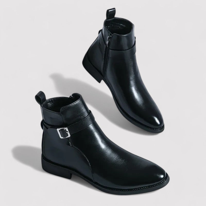 Sergio Men's Premium Genuine Leather Chelsea Boots - Timeless Elegance
