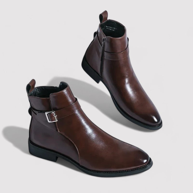 Sergio Men's Premium Genuine Leather Chelsea Boots - Timeless Elegance