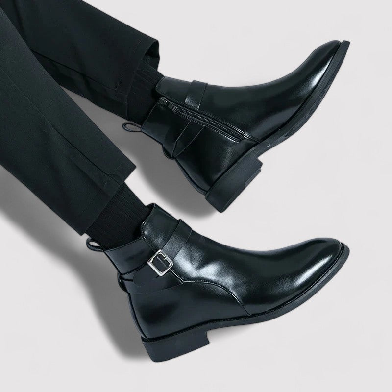 Sergio Men's Premium Genuine Leather Chelsea Boots - Timeless Elegance