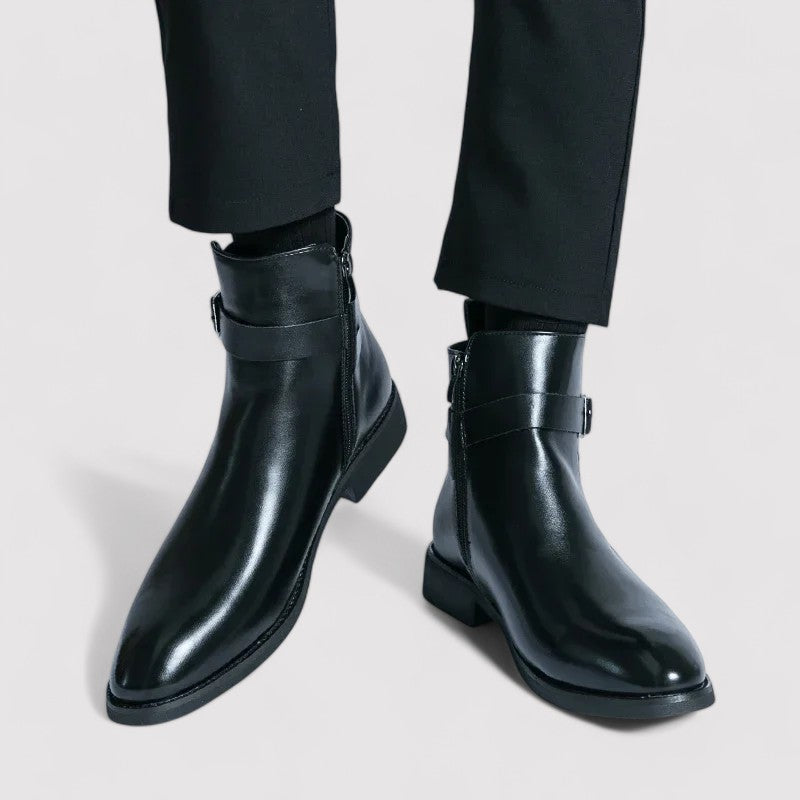 Sergio Men's Premium Genuine Leather Chelsea Boots - Timeless Elegance