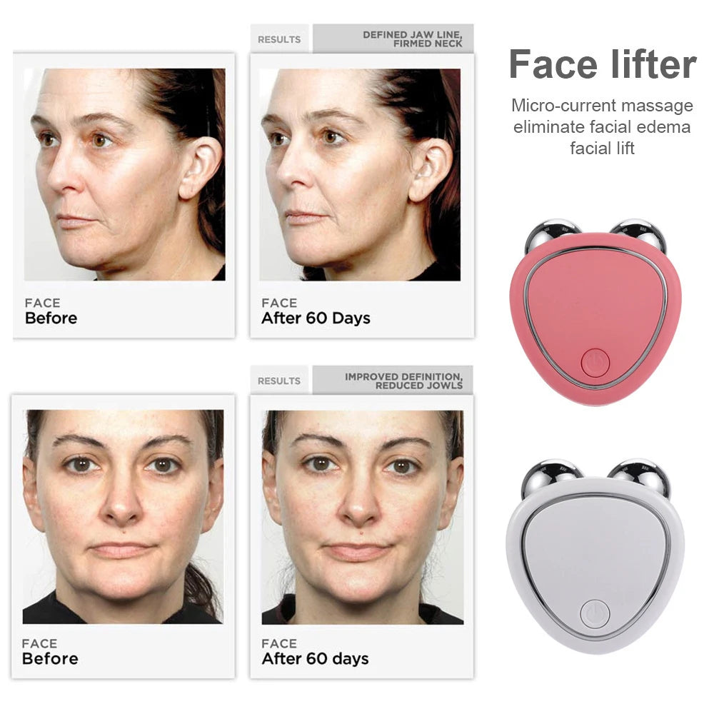 Face Lifting Machine Facial Massager Microcurrent Roller Skin Tightening Beauty Anti Wrinkle