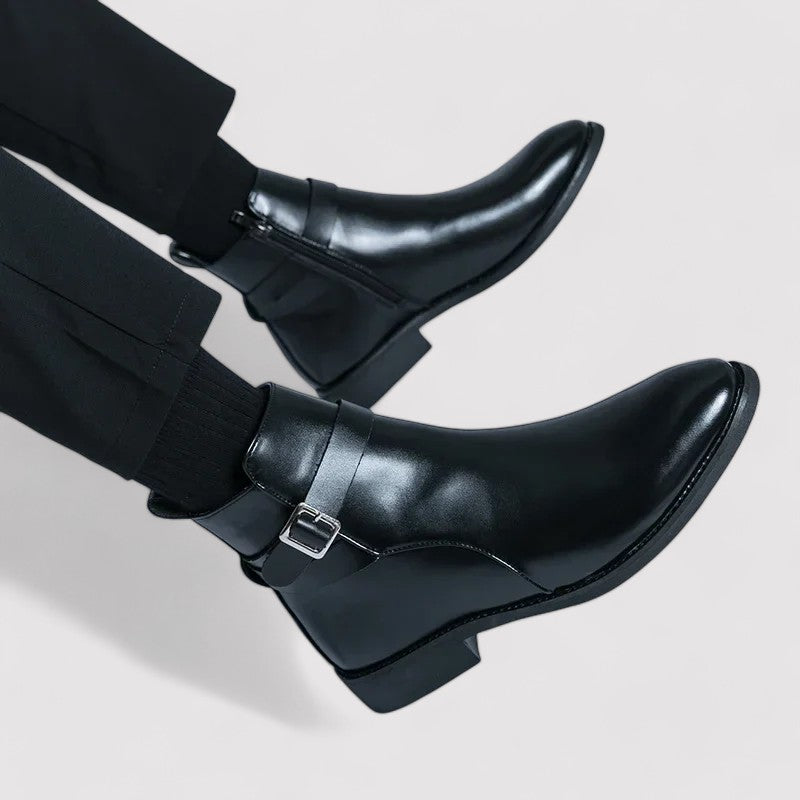 Sergio Men's Premium Genuine Leather Chelsea Boots - Timeless Elegance