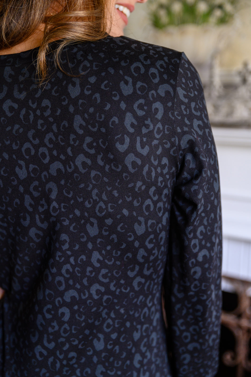 Chic Black Animal Print Dress - Perfect for Wishful Thinking