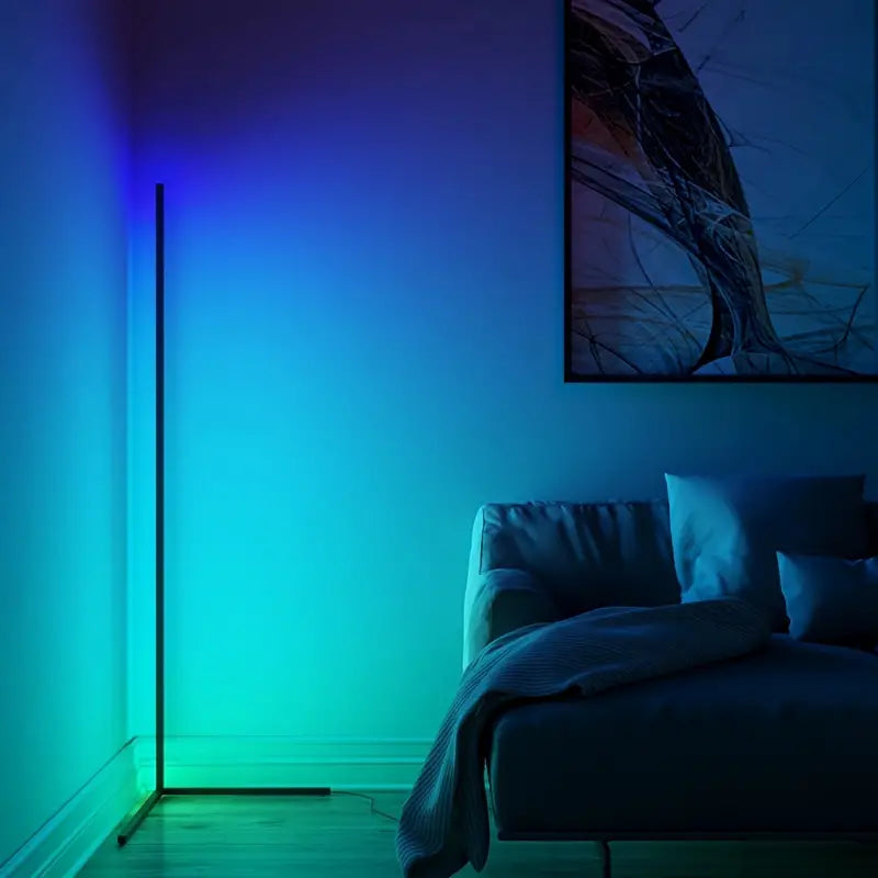 Vibrant RGB Standing Floor Lamp with Colorful LED Lighting