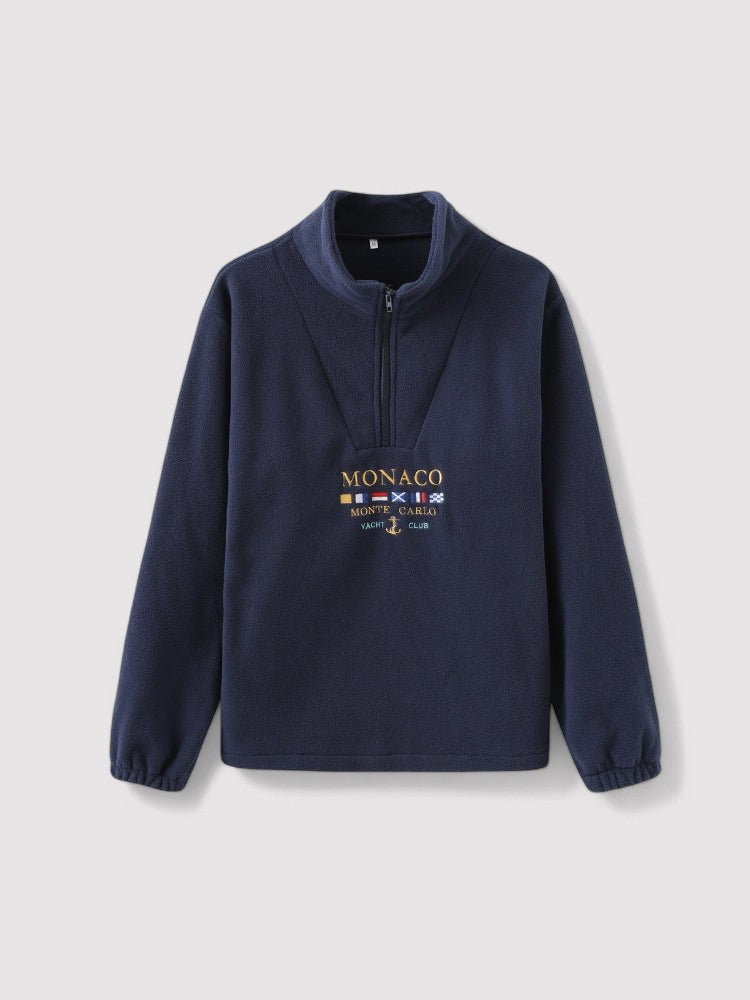 Timeless Elegance: Monaco Old Money Zip-Up Sweater