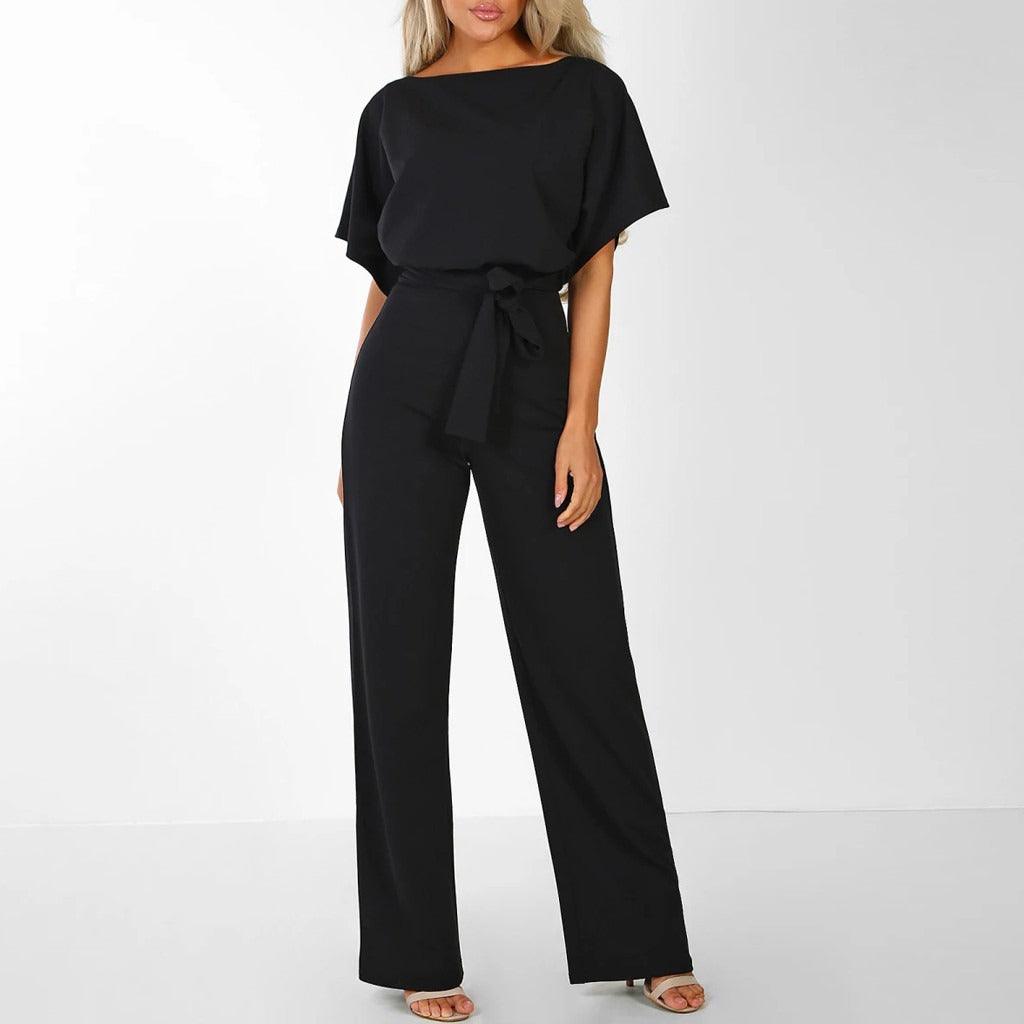Sophisticated Women's Belted Jumpsuit β A Chic and Fashionable Ensemble