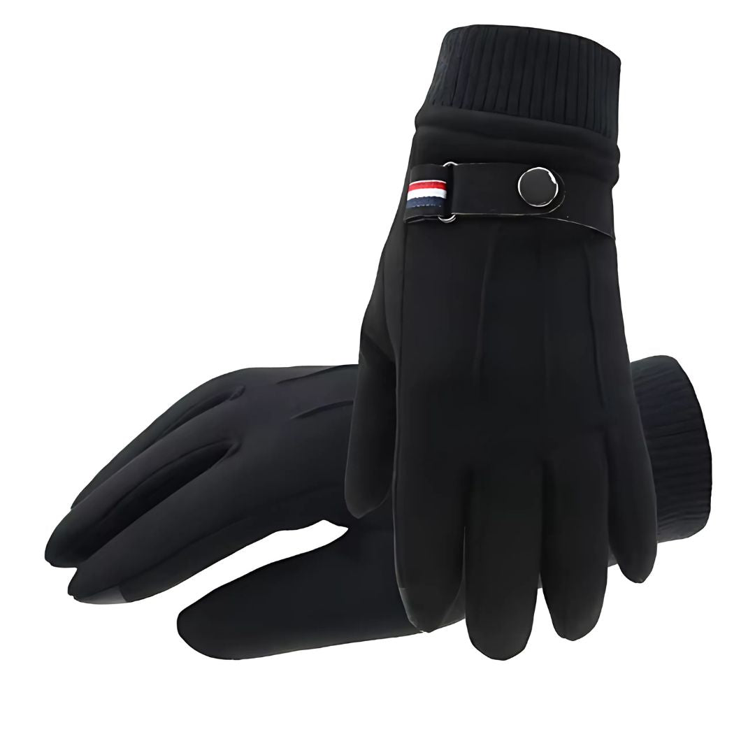Stylish Men's Suede Touchscreen Winter Gloves