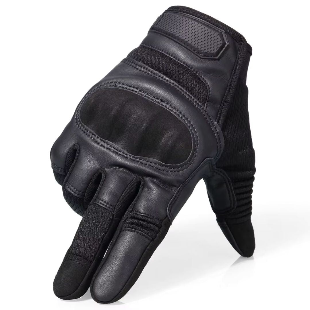 Premium Men's Tactical Leather Combat Gloves for Maximum Performance