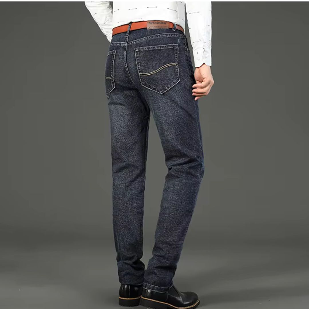 Stylish Men's Stretch Jeans for Business Casual Comfort