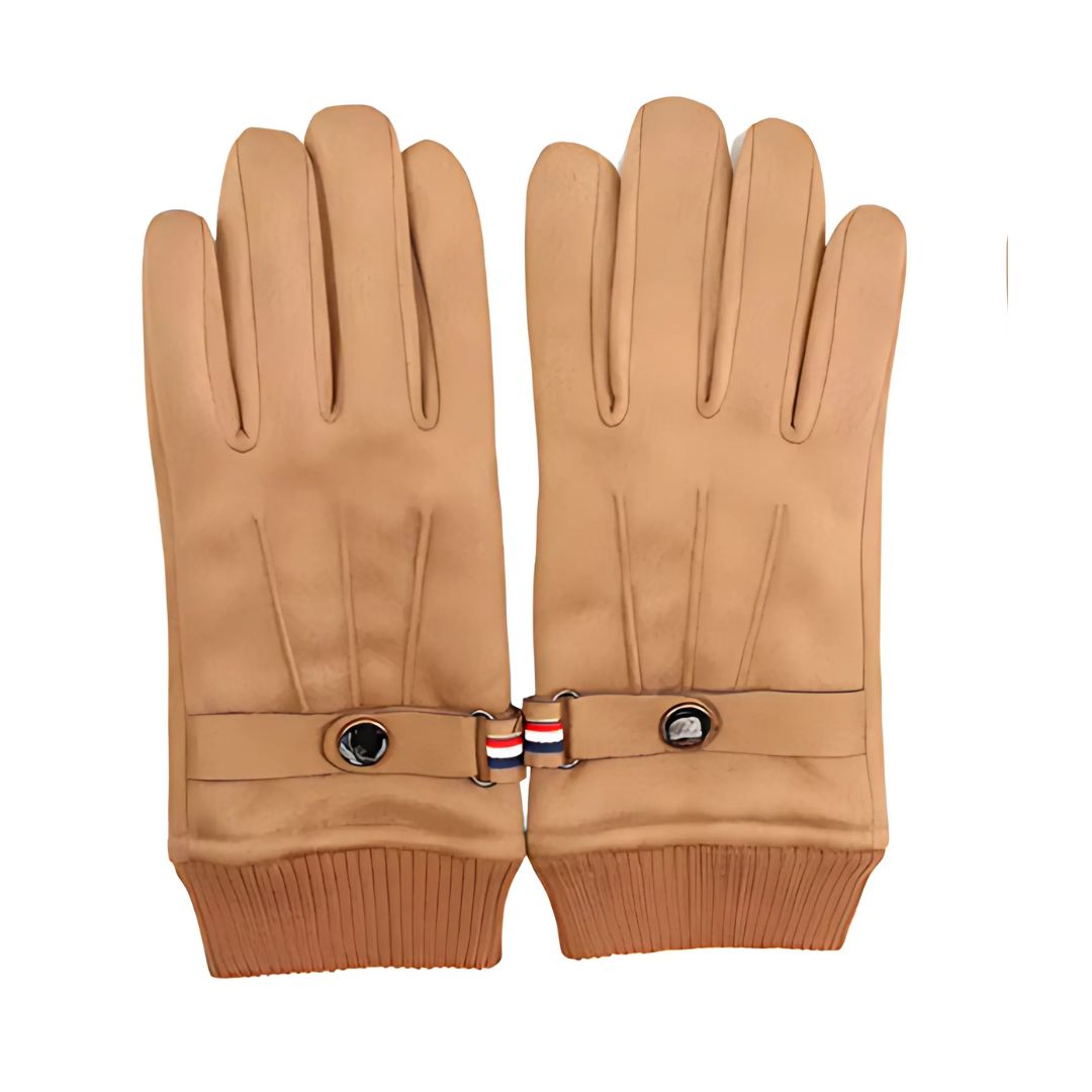 Stylish Men's Suede Touchscreen Winter Gloves