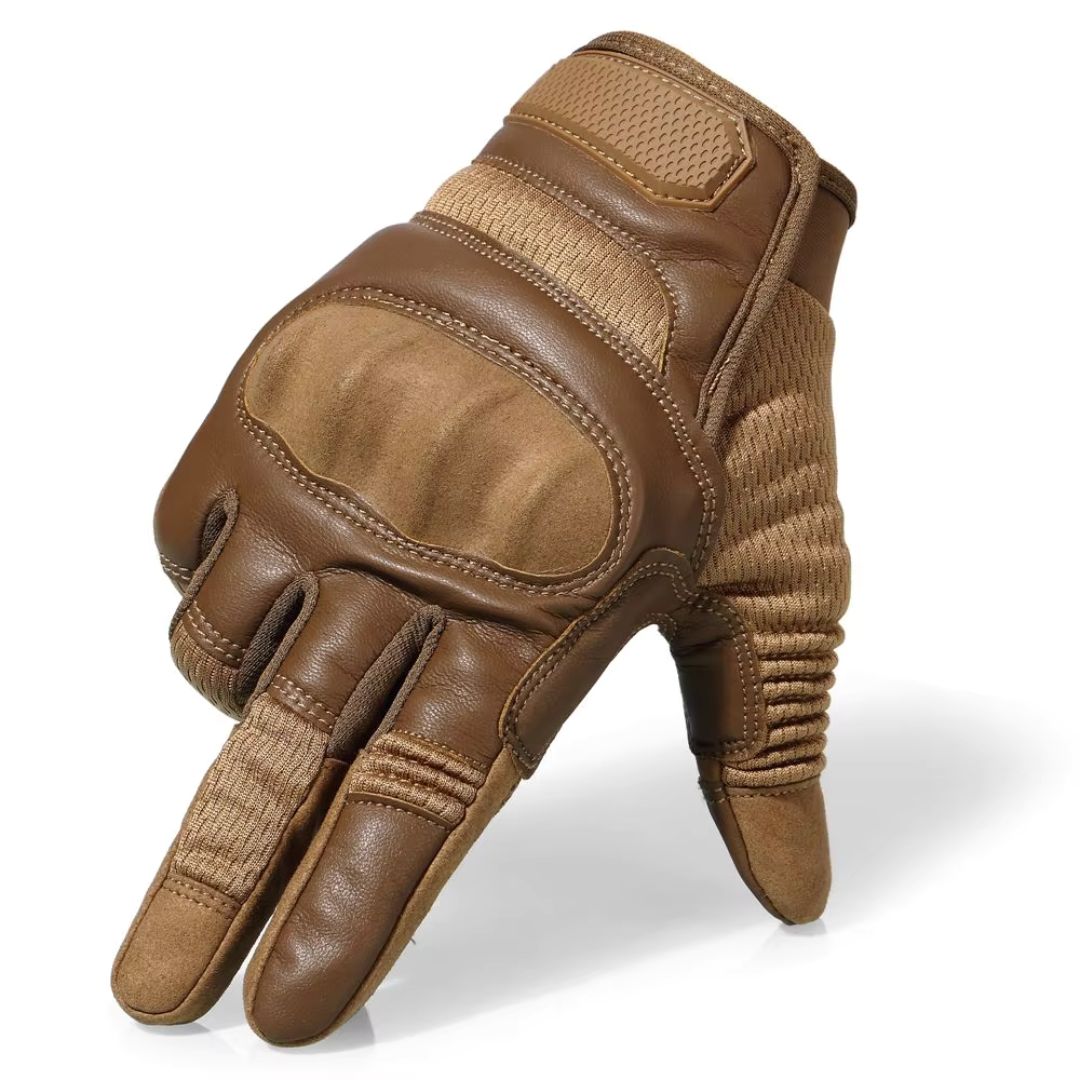 Premium Men's Tactical Leather Combat Gloves for Maximum Performance