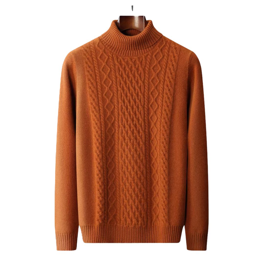 Elite Wool & Cashmere Turtleneck Sweater