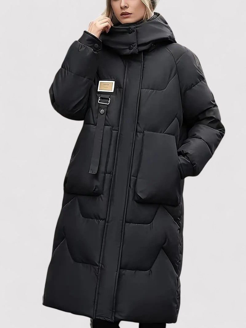 Stylish Women's Cozy Long Hooded Winter Coat