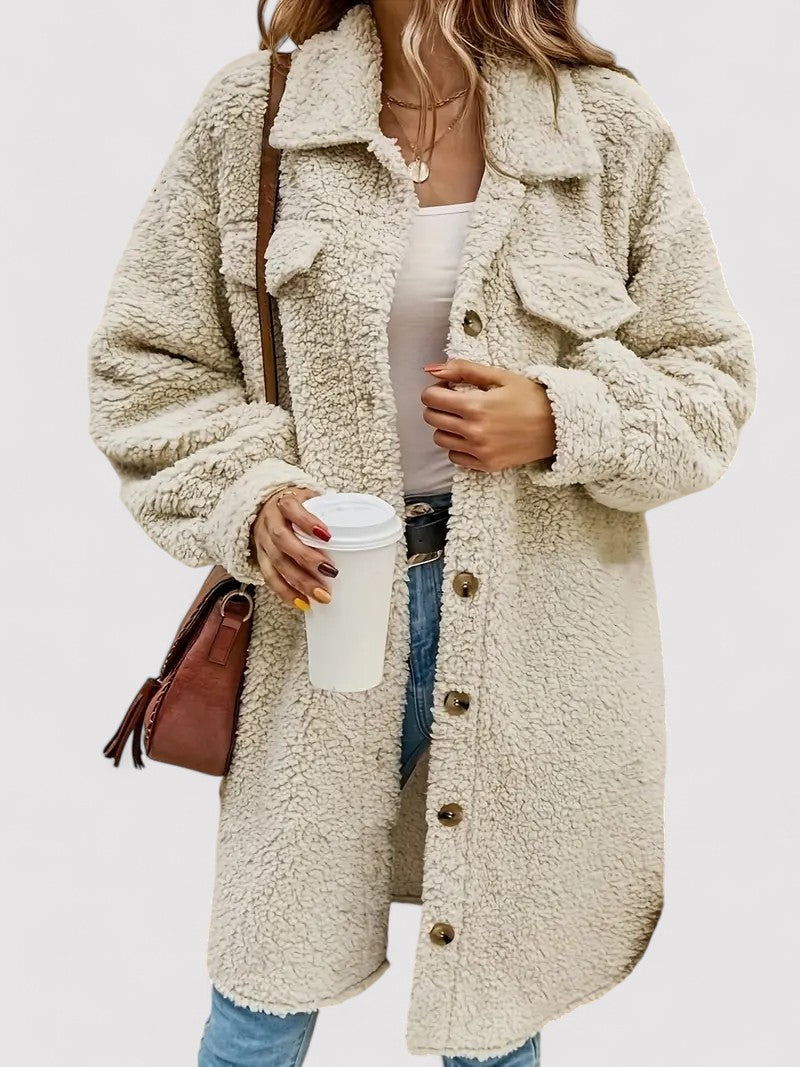 Vintage Apricot Teddy Fleece Jacket