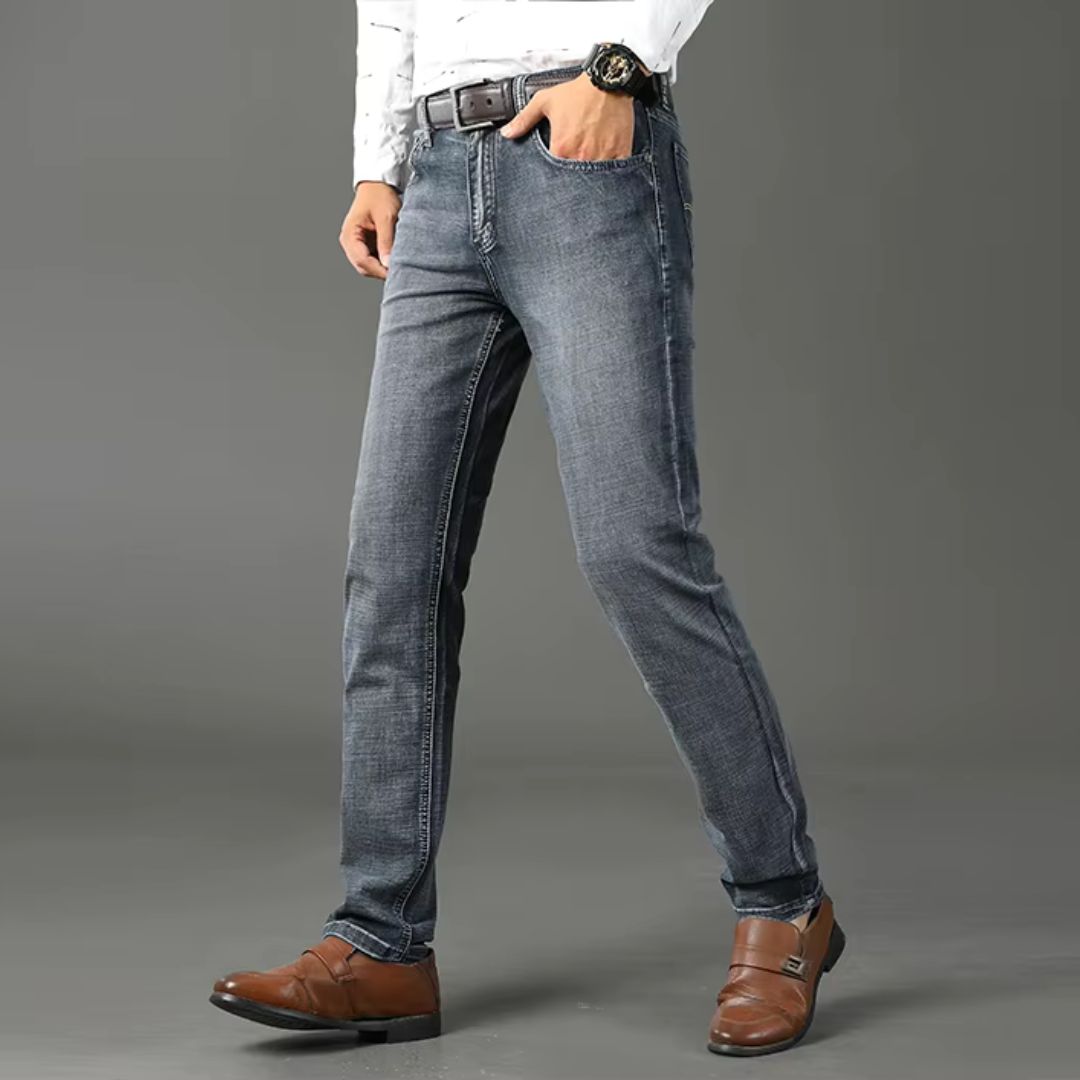 Stylish Men's Stretch Jeans for Business Casual Comfort