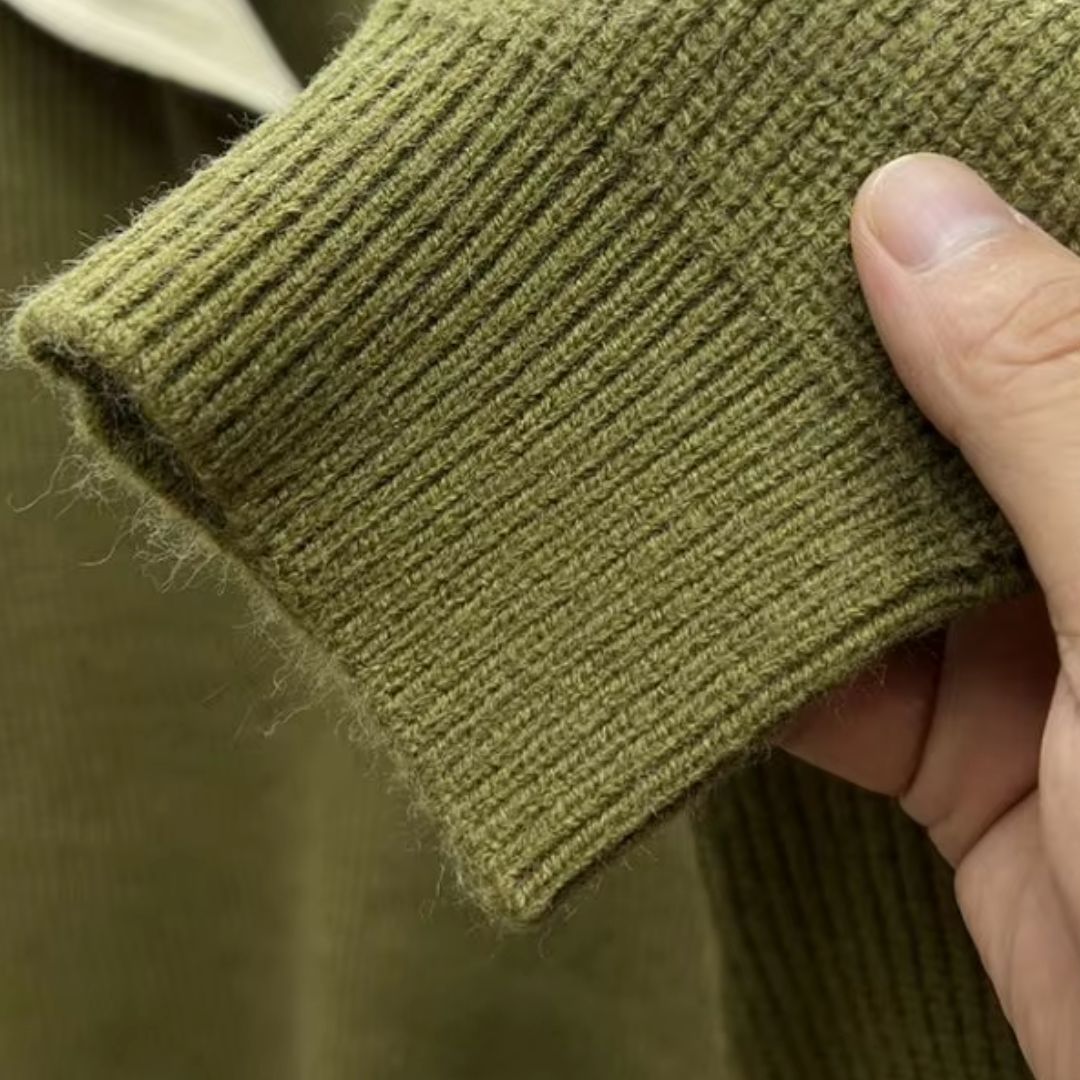 Stylish Men's Reversible High Neck Sweater for Versatile Fashion