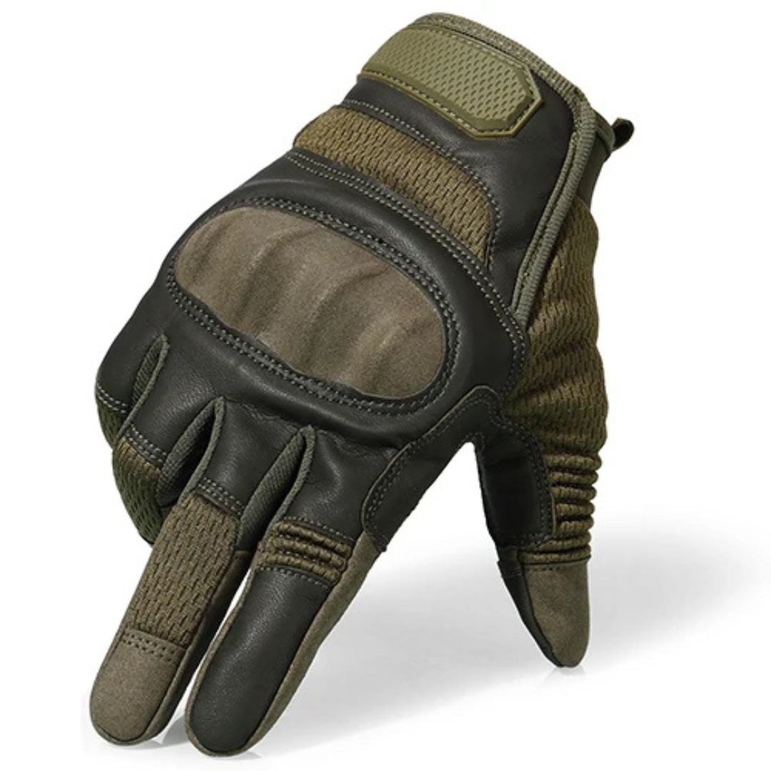 Premium Men's Tactical Leather Combat Gloves for Maximum Performance