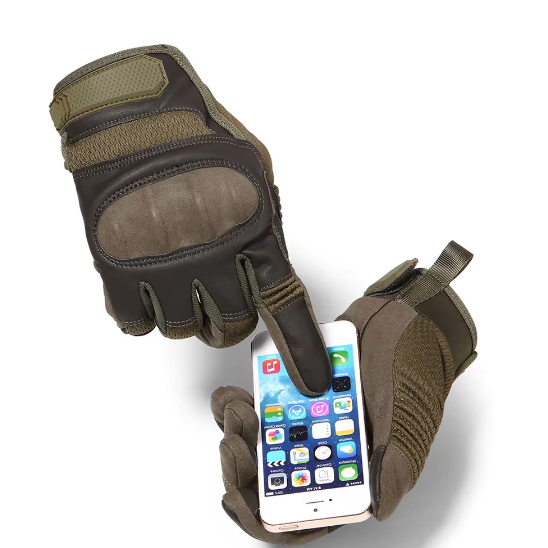 Premium Men's Tactical Leather Combat Gloves for Maximum Performance