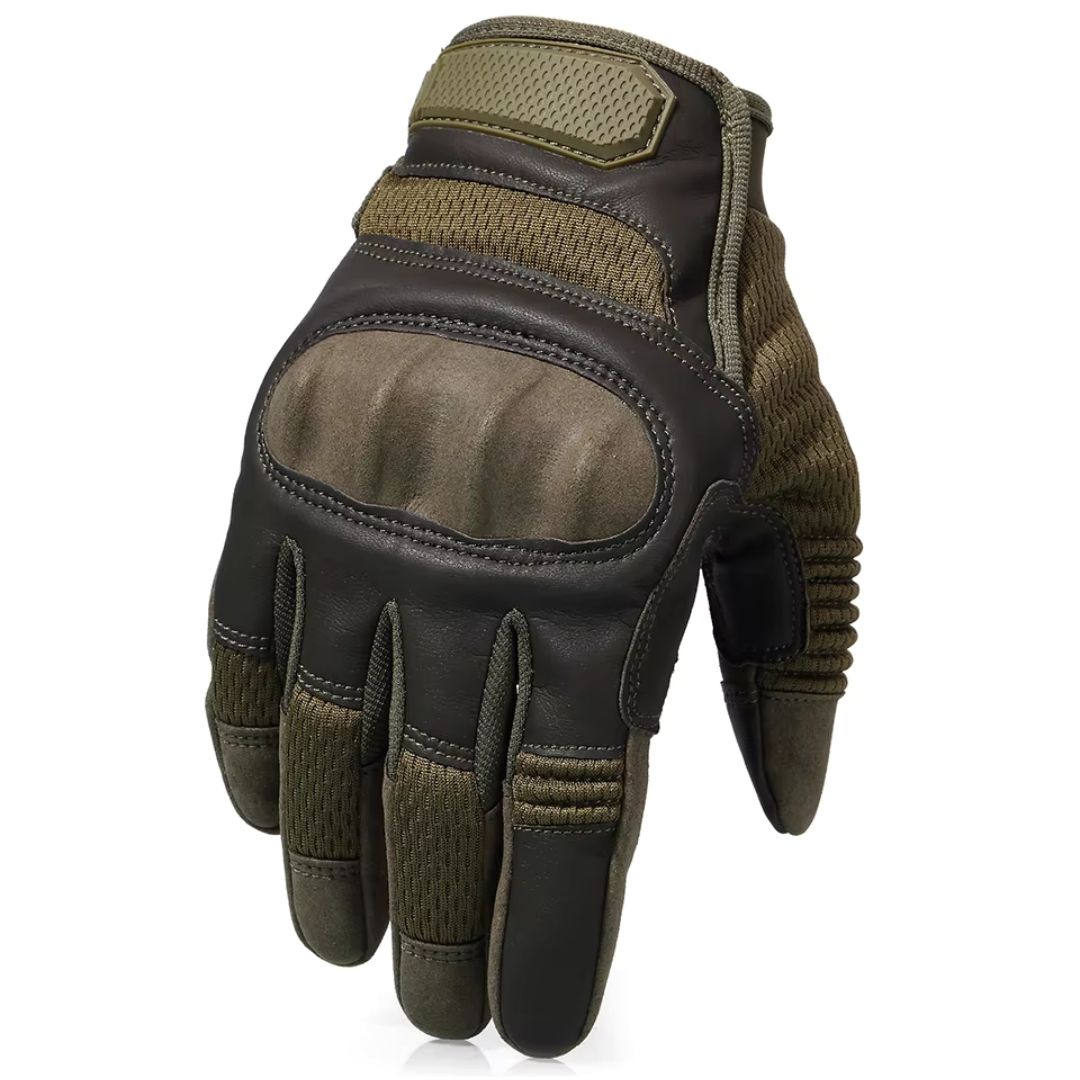 Premium Men's Tactical Leather Combat Gloves for Maximum Performance