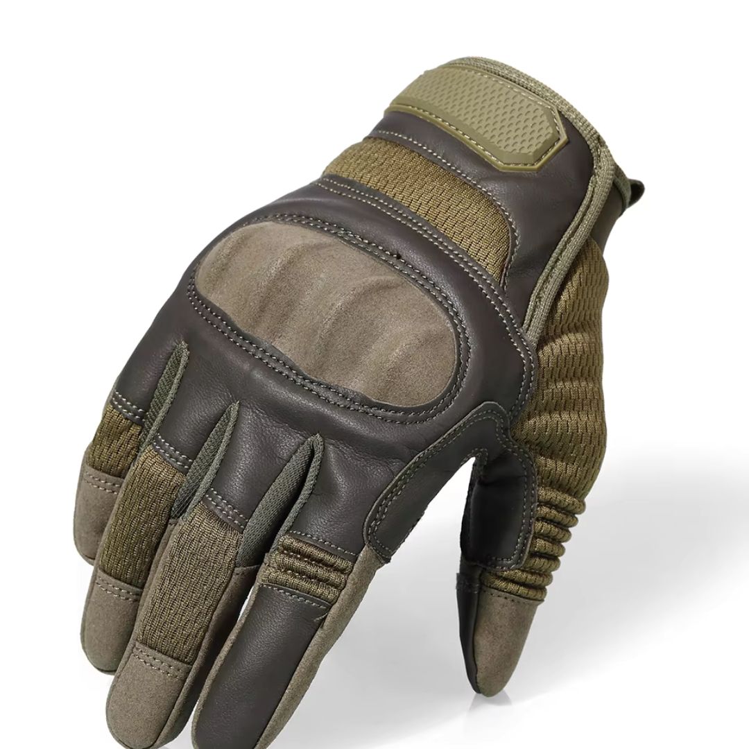 Premium Men's Tactical Leather Combat Gloves for Maximum Performance