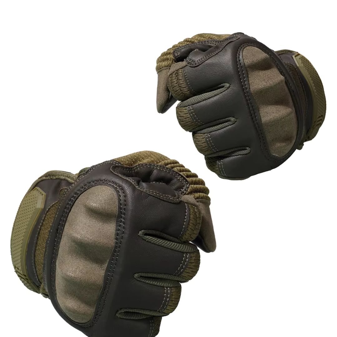 Premium Men's Tactical Leather Combat Gloves for Maximum Performance