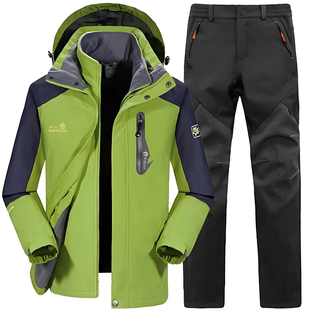 Men's Waterproof Fleece-Lined Winter Ski Suit for Ultimate Comfort and Performance