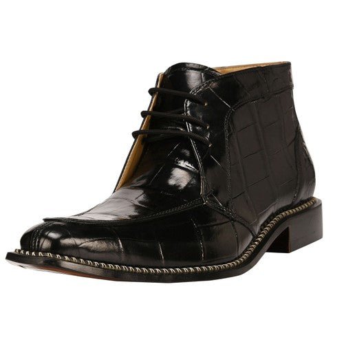Stylish Men’s Genuine Leather Lace-Up Boots