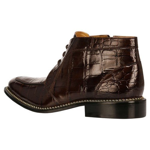 Stylish Men’s Genuine Leather Lace-Up Boots