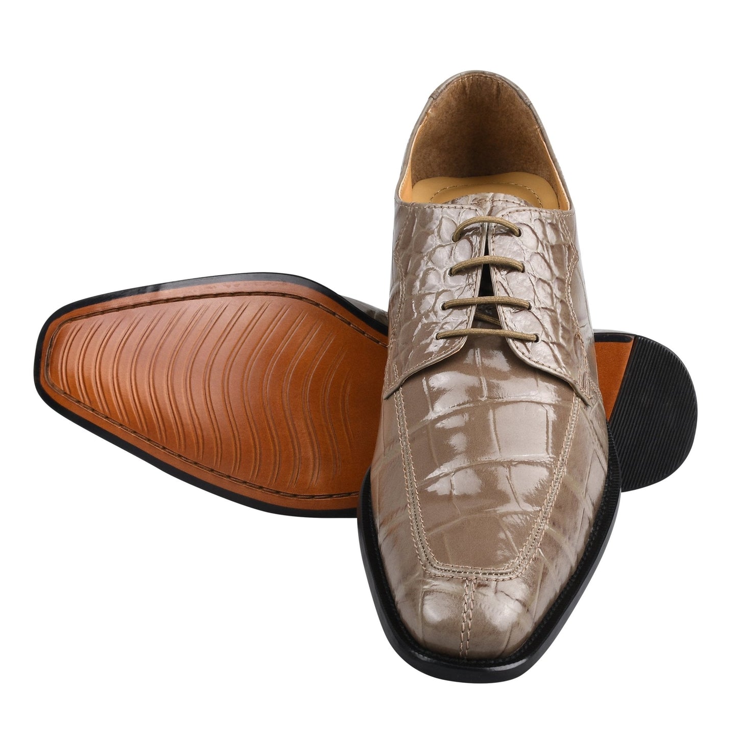 Stylish Men’s Genuine Leather Lace-Up Boots