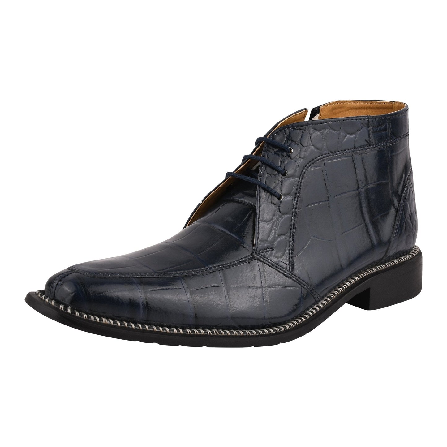 Stylish Men’s Genuine Leather Lace-Up Boots