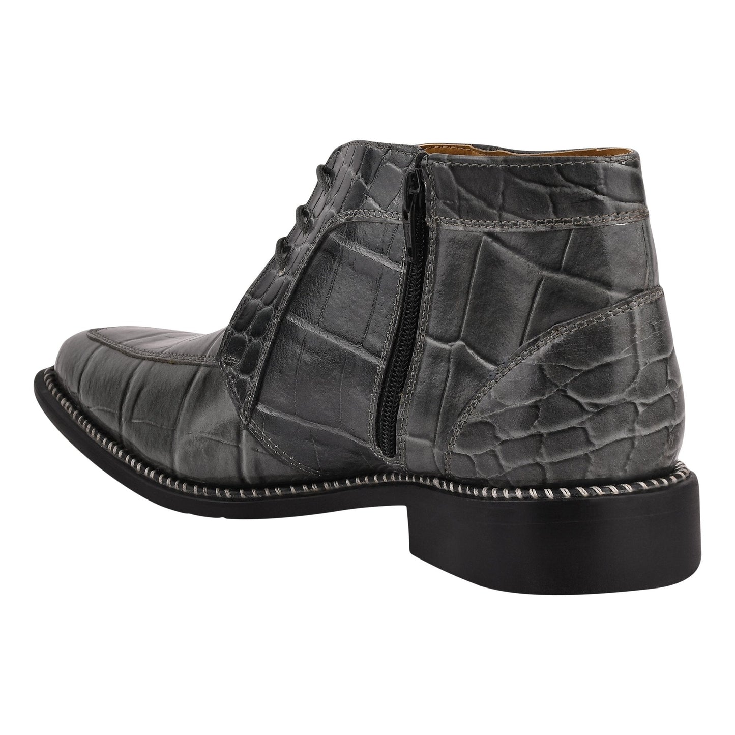 Stylish Men’s Genuine Leather Lace-Up Boots